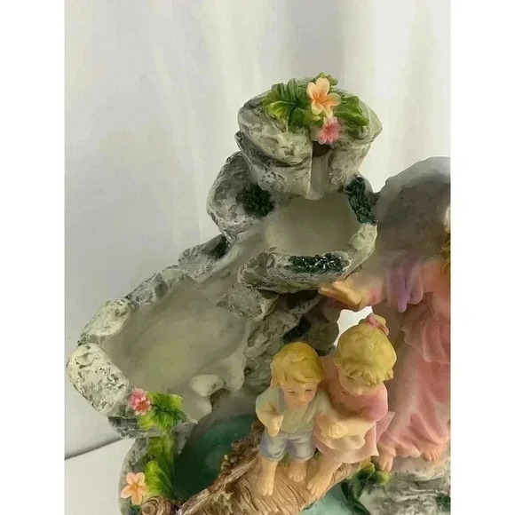 Montefiori Collection Figurine Angel Guarding Children Religious Water Fountain - Picture 16 of 16